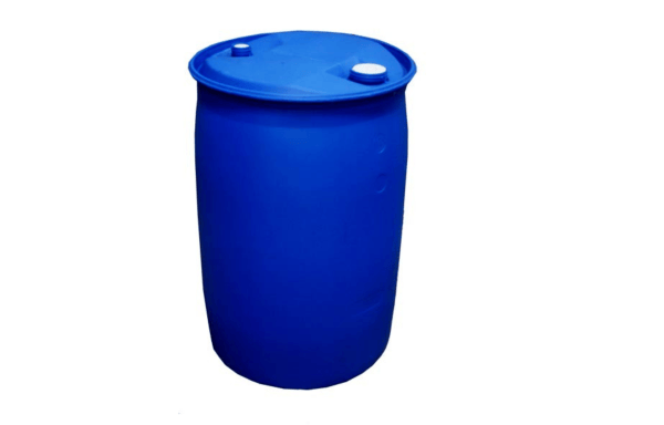Plastic drum.